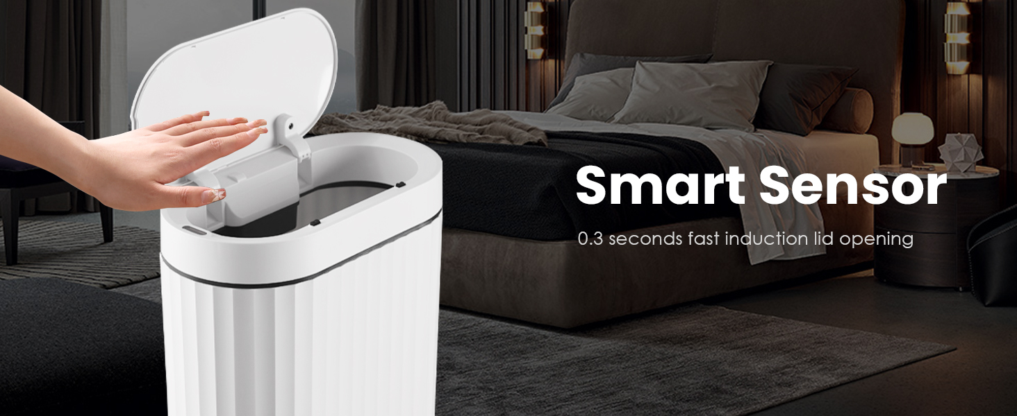 bathroom trash can with lid