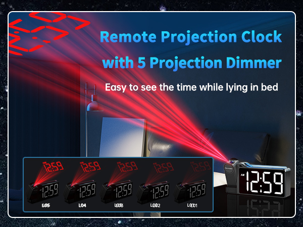 projection alarm clock