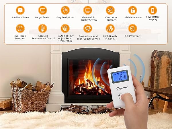 rasmussen fireplace remote control