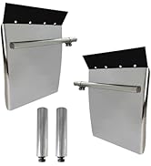 GaeaAuto 24"x29" Stainless Steel Quarter Fender Set Mud Flap Hangers with Single Bolt Mounting Br...