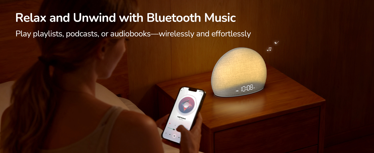 Relax and unwind with Bluetooth music