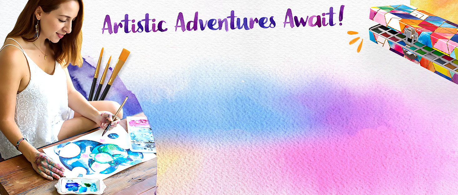 funcils watercolor paint set