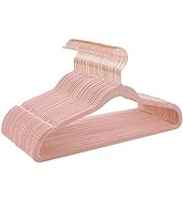 TIMMY Hangers Velvet Hangers - Suit Hangers (50-Pack) Ultra Thin Space Saving Coat Hanger and Hea...