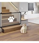 Cat Dog Gate Indoor Flexible Pet Gate for Stairs No Drilling Antis Fence, Dog Gates for Doorways ...