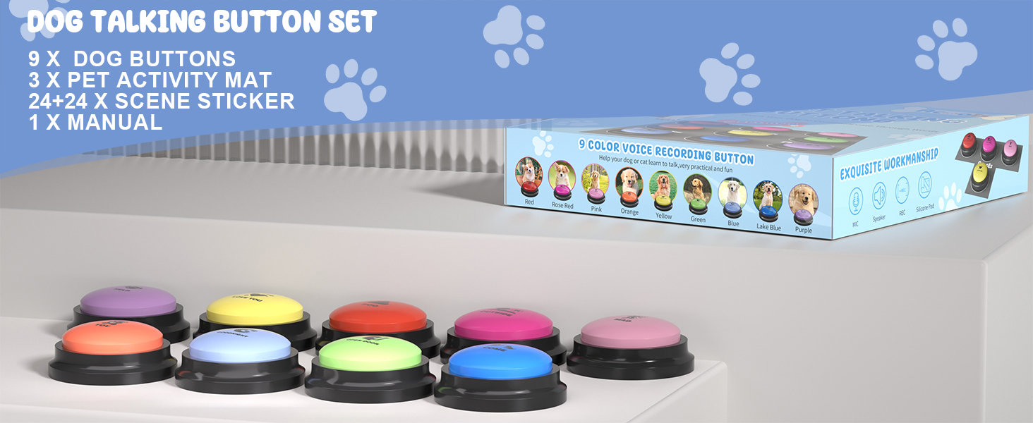 Dog Talking Button Set