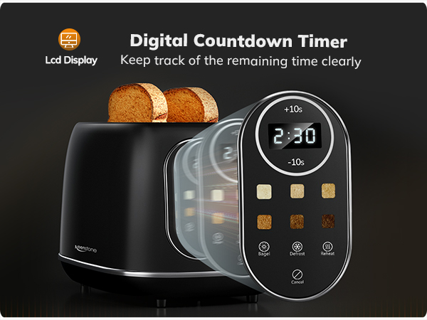 Touchscreen toaster