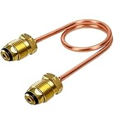 MCAMPAS 15 Inch High flow Copper Propane Gas Pigtail POL x POL 7/8