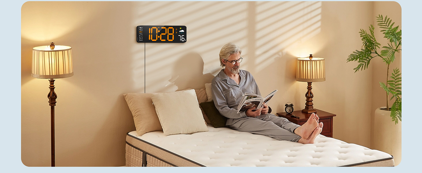 Digital Wall Clock Large Display
