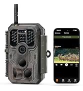 Meidase P200 Trail Camera WiFi Bluetooth (Non Cellular), Game Camera with 48MP 1296p, 100ft Night...