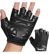 ATERCEL Premium Leather Workout Gloves, Ideal for Men and Women, Suitable for Weightlifting, Gym,...