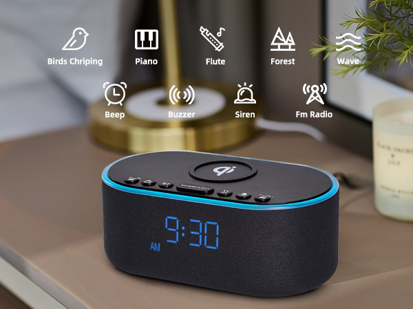 alarm clocks with wireless charging