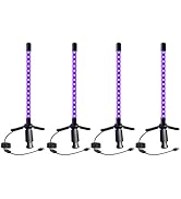 uwiner 38W LED Black Light Bar Blacklight Bars with Plug and Switch Light Up 22x22ft Area for Glo...