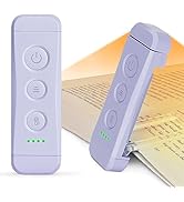 Glocusent USB Rechargeable Book Light, Portable Clip-on LED Reading Light, Reading Lights for Boo...
