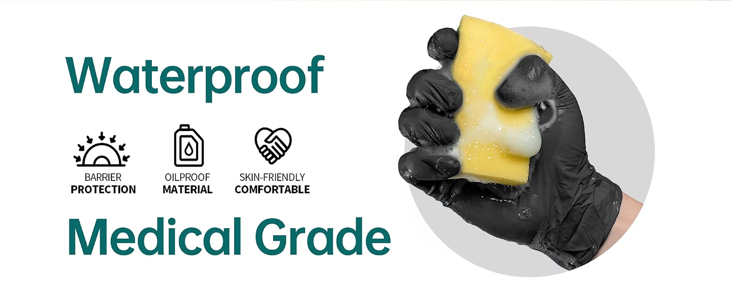 Supmedic vinyl glove waterproof barrier protection medical grade oil proof skin friendly