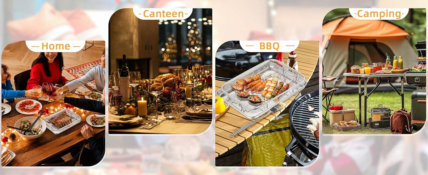 suitable for all occasions to use: home, canteen, bbq, camping, hotel, bakery and more