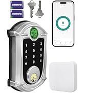 MENDOCK Keyless-Entry Deadbolt Smart Lock Waterproof IP56 Digital Exterior Locks for Front Door, ...