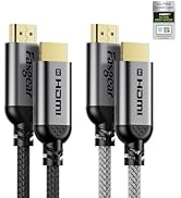 Fasgear HDMI 2.1 Cable Certified 8K HDMI Cord 48Gbps High Speed HDMI Cable Braided 8K@60Hz 4K@120...
