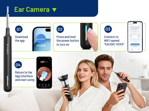 how to use this ear camera