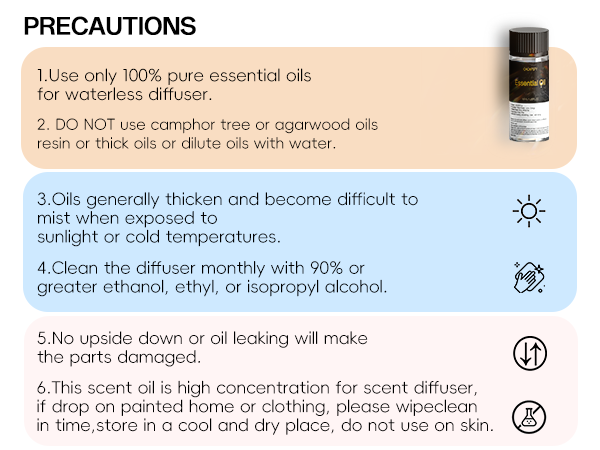 USE tips for 05p scent diffuser