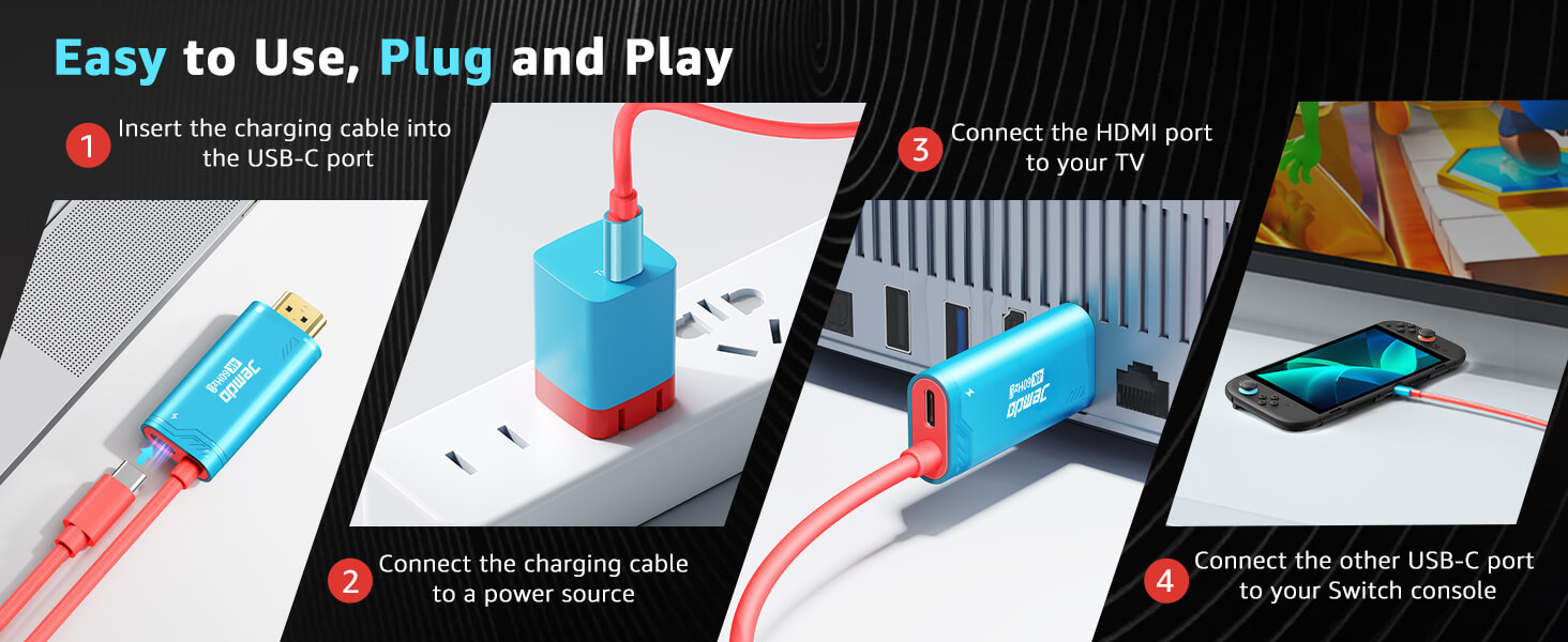 JEMDO HDMI Cable for Switch 2