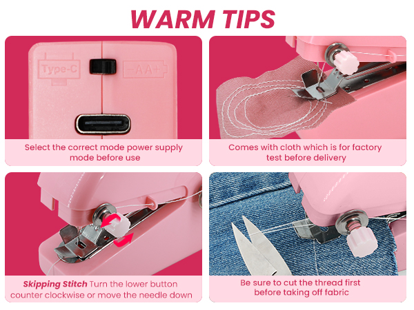 hemming machine gun mini sewing machine for adults makina de coser ropa patch sewing machine