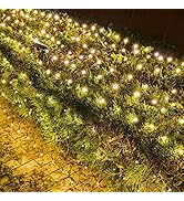 TW SHINE Outdoor Christmas Lights, 360 LED 12FT x 5FT Waterproof Christmas Net Light Outdoor Plug...