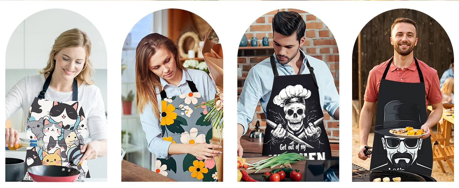 aprons for women with pockets