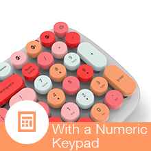 with a numeric keypad
