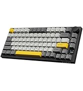 ATTACK SHARK Ajazz AK820PRO Mechanical Keyboard with TFT Smart Display&amp;Knob,Bluetooth 5.1/USB-C/2...