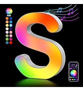 Light Up Letters USB Powered, LED Letter Lights Color Changing Alphabet Sign Gifts for Girls Wome...
