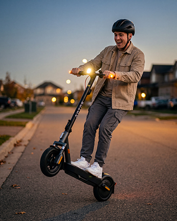 Electric Scooter | 28/19Miles Range | Up to 20MPH | 550W/500W Motor