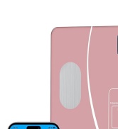 Pink weight scale