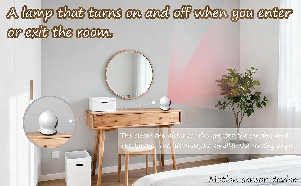 Wireless motion sensor light switch, suitable for all household appliance plugs.