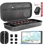 Protection Bundle for Nintendo Switch 2, Switch Accessories with Console Carrying Case, 2x Temper...