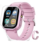 Waterproof Smart Watch for Kids Girls Ages 5-12 with 39 Games, HD Camera, Video, Music, Habit Tra...