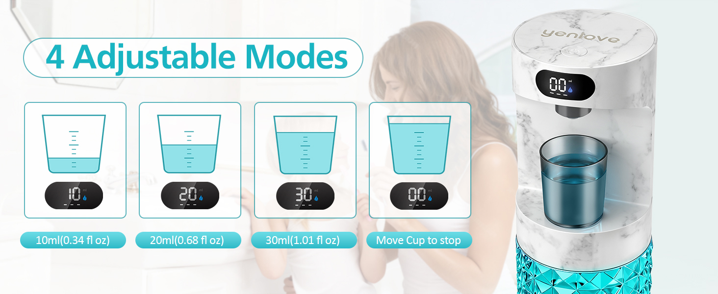 automatic mouth wash dispenser