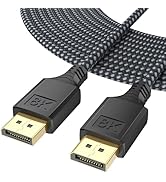 DteeDck DisplayPort Cable 1.4 15FT, 8K DP Display Port Cord (8K@60Hz, 4K@144Hz, 2K@240Hz, 32.4Gbp...
