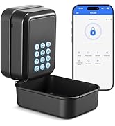 Thlevel Smart Key Lock Box Electronic Bluetooth Lock Box with APP Control &amp; PIN Code Types,Share ...