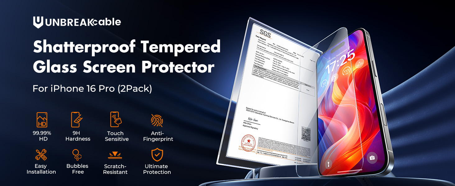 Screen Protector for iPhone 16 Pro
