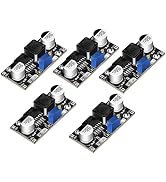 DC Buck Converter, DROK 5 Pcs Step Down Voltage Regulator Module DC 4.5-40V 24V 12V to 1.25-37V 1...