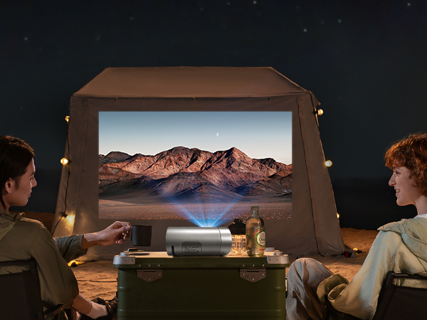 Smart Projector with WiFi and Bluetooth Portable Movie Projectors