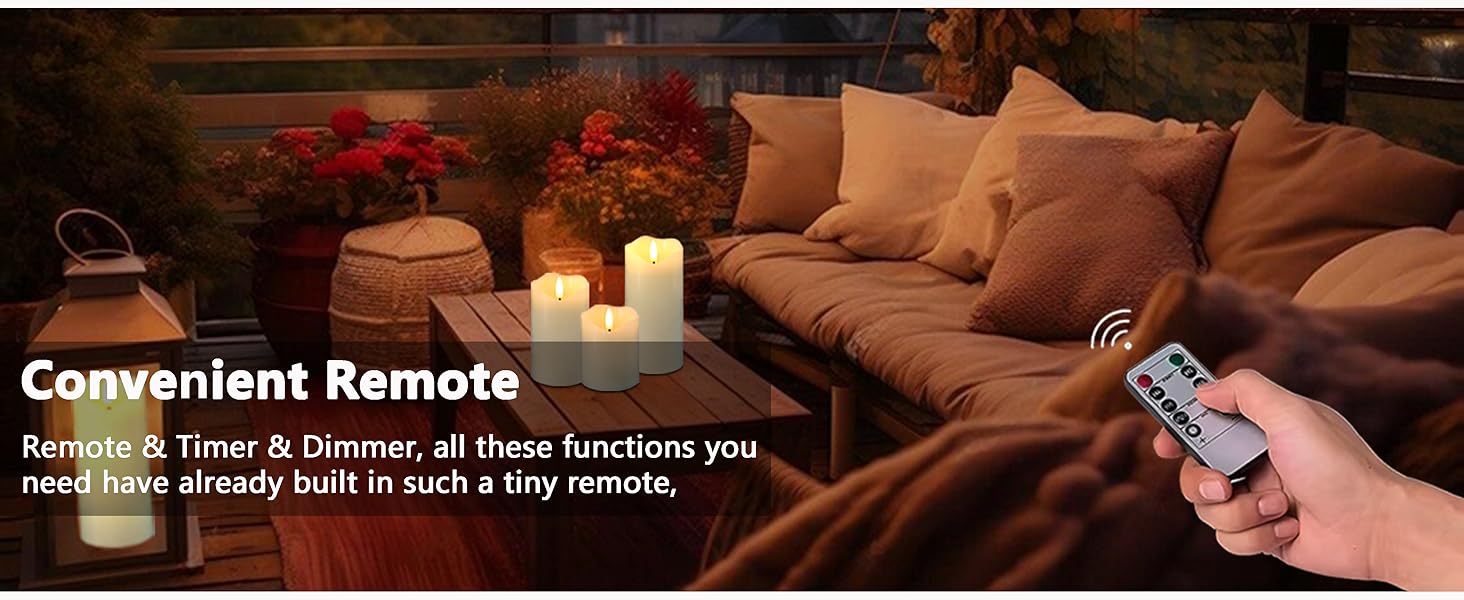 Most Realistic LED Candles with Remote and Timer, Flickering Flameless Candles