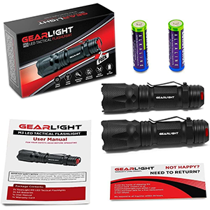 2 Bright Small Tactical Flashlights High Lumens Pocket Clip for Camping, Outdoor &amp; Emergency Use ?