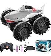 SIMREX Shark Amphibious Remote Control Car - Gift for Kids Boys Girls, 4WD Waterproof RC Car, 360...