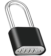 Faburo 1pcs Combination Lock, 4-Digit Heavy Duty Combo Lock, Combination Padlock Outdoor Waterpro...