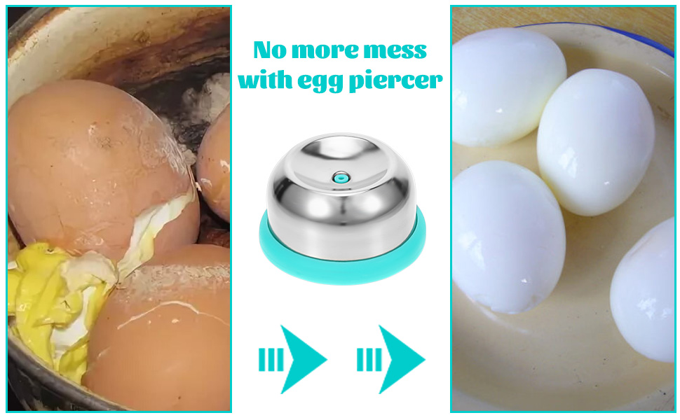 No more mess with egg piercer