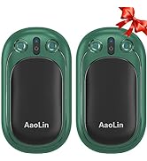 2 Pack Hand Warmers Rechargeable, 2 in 1 Electric Hand Warmers Reusable, 12Hrs Long Heating, Port...