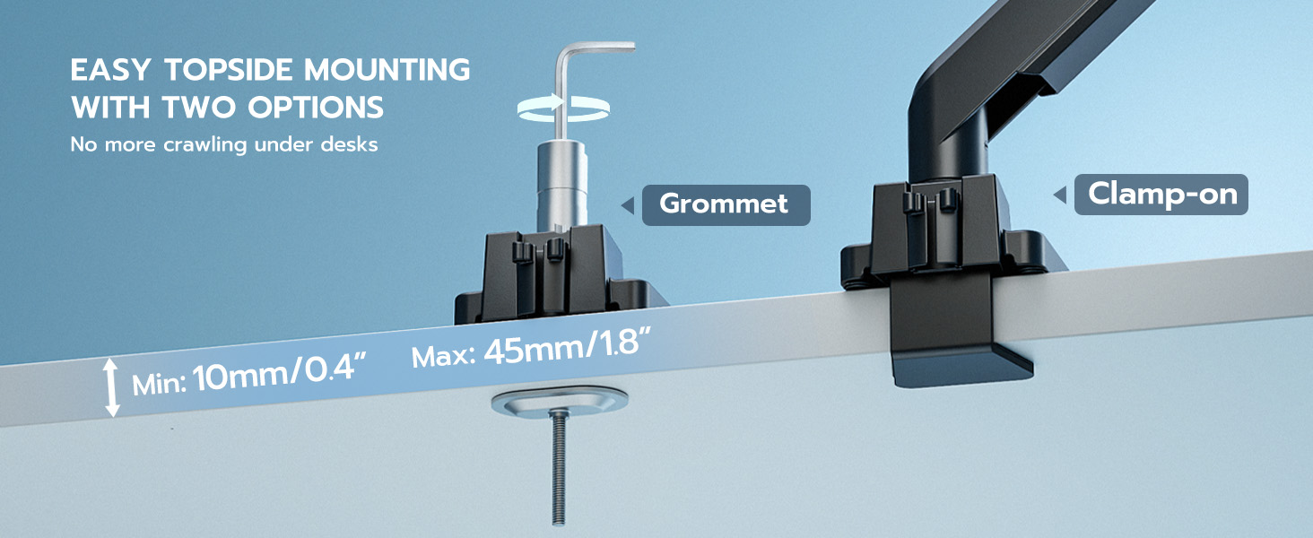 heavy duty monitor arm