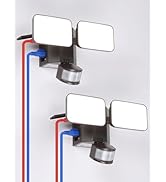 LEONLITE 28W LED Security Light with GFCI Outlets, Motion Sensor &amp; Dusk to Dawn Flood Lights Outd...