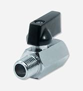 Beduan 1/4" Brass Mini Ball Valve NPT Female x Male Shut-Off Valve